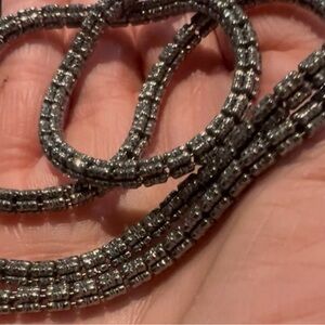 Italian diamond-cut ice barrel chains, 22 inch 33 mm brand new with box